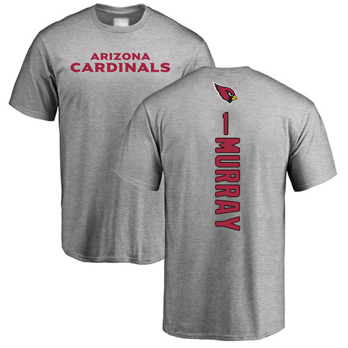 Arizona Cardinals Men Ash Kyler Murray Backer NFL Football #1 T Shirt->arizona cardinals->NFL Jersey